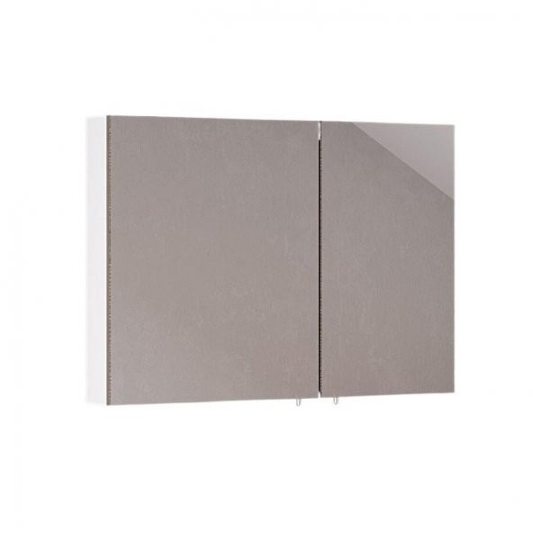 DENKO Terra 90 cm MDF Alize Banyo Dolabı Aynalı Üst Modülü