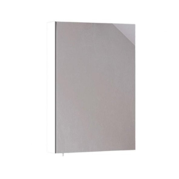 Denko Terra 65 cm MDF Antrasit Gri Banyo Dolabı Aynalı Üst Modülü