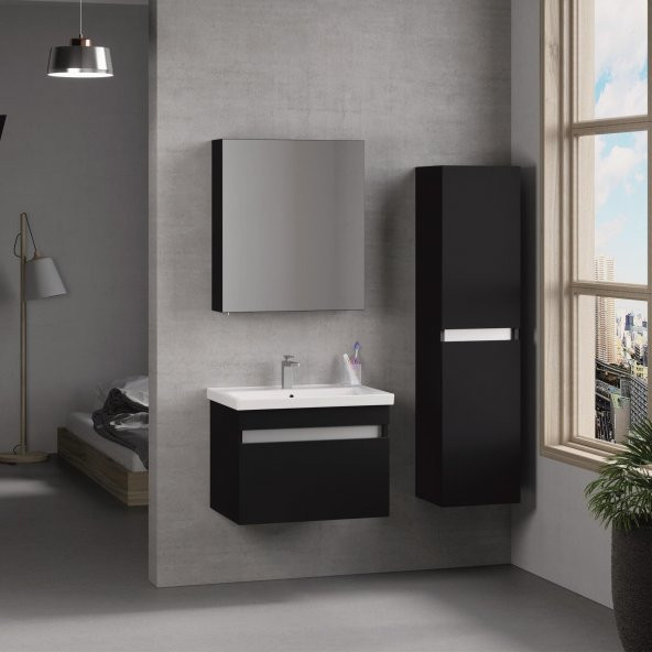 Denko More 65 cm Aynalı Banyo Dolabı Üst Modülü - Resim 3