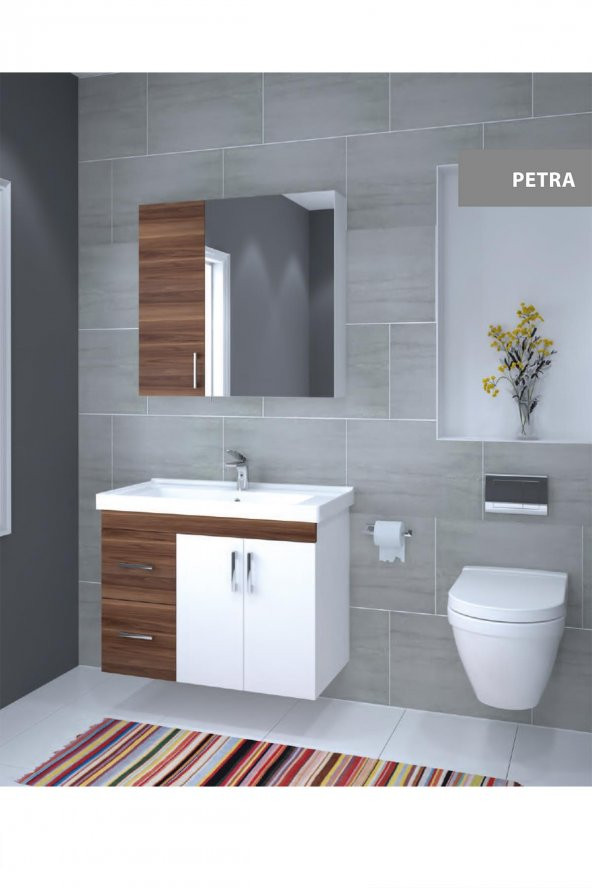 Denko Petra 85 cm Banyo Dolabı Üst Modül - 3