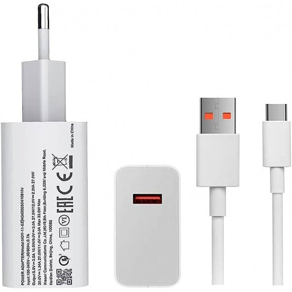 Xiaomi Redmi Note 8 Pro Şarj Aleti Adaptörü Ve Type-C Kablosu