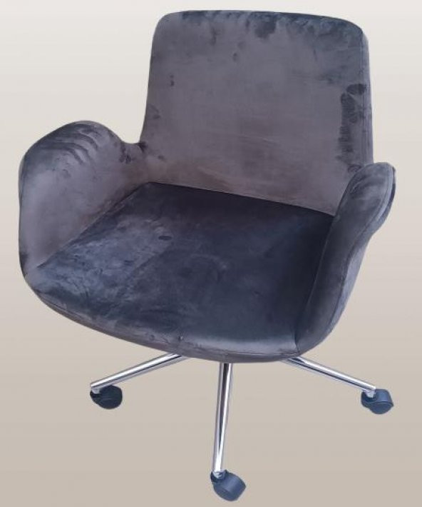 Çalışma Koltuk 90218 Dökme Sünger Amortisörlü Nikelaj Çelik Ayak Teker El Yapım - 2