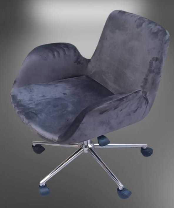 Çalışma Koltuk 90218 Dökme Sünger Amortisörlü Nikelaj Çelik Ayak Teker El Yapım - 5