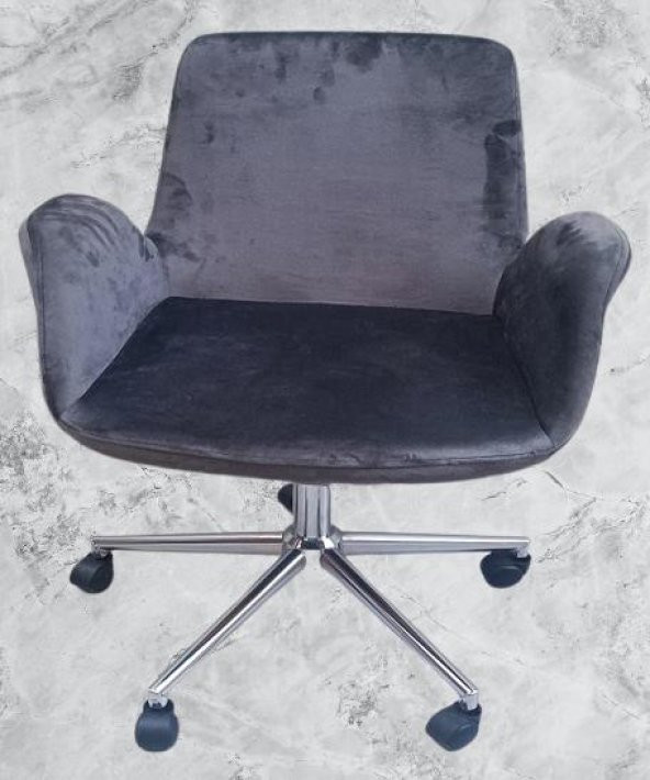 Çalışma Koltuk 90218 Dökme Sünger Amortisörlü Nikelaj Çelik Ayak Teker El Yapım - 6