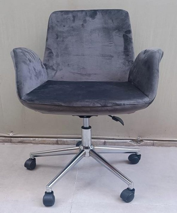 Çalışma Koltuk 90218 Dökme Sünger Amortisörlü Nikelaj Çelik Ayak Teker El Yapım - 8