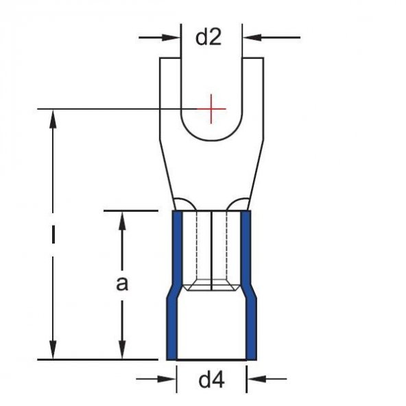 GCU 5006 Çata Uçlu Kablo Ucu 100 Adet - 2