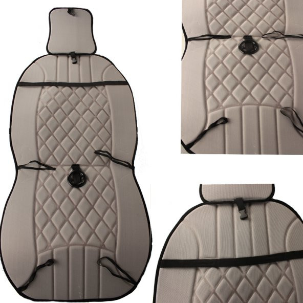 Space Elegance 2li Koltuk Kılıfı Set Minder Koyu Bej / KLMNY533 PREMİUM - 3