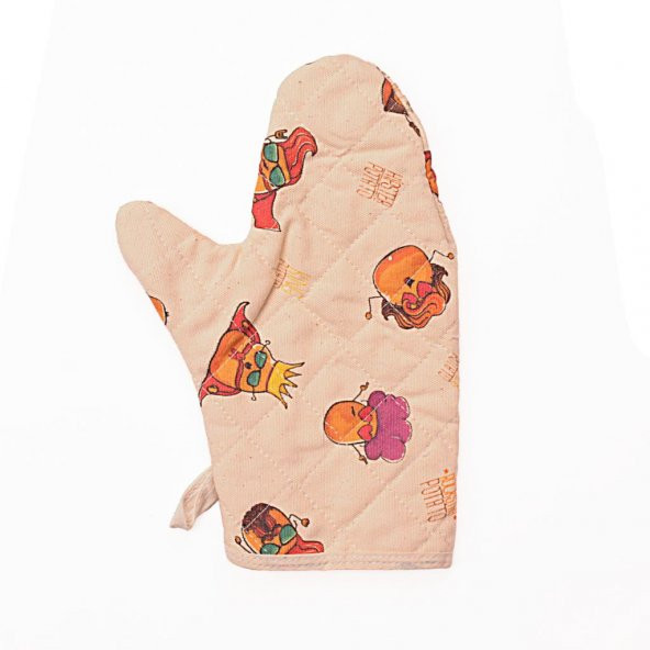 Molinella Yanmaz Kapitone Duck Kumaş Renkli Fırın Eldiveni 20x27 cm 50li Koli - 4