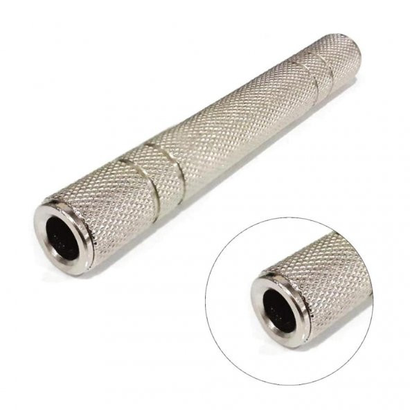 6.3 mm Stereo Dişi - Dişi Metal Ara Aparat ürün görseli