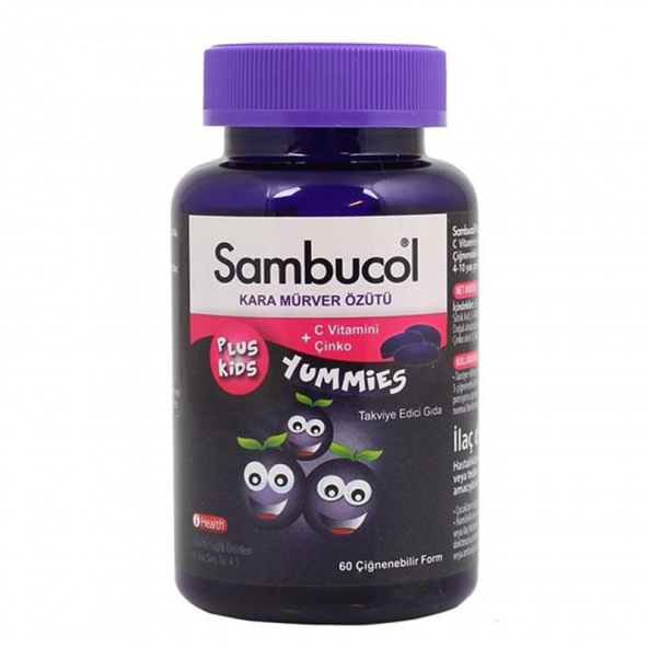 Sambucol Plus Kids Yummies 60 Çiğnenebilir Form