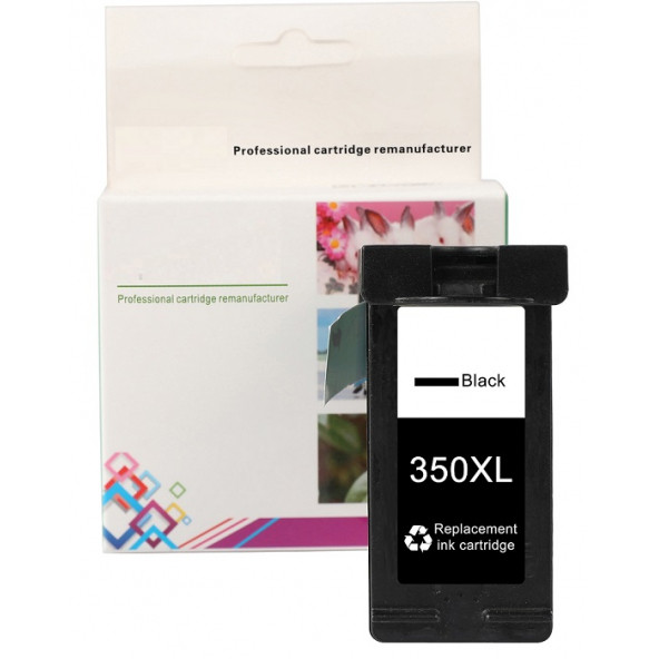 HP 350XL-CB336EE (C4280-C4380-C4480-C4580-5280-D4260-D4360-D5360-J5780-J6410) Muadil Siyah Kartuşu