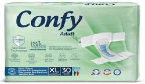 Confy Adult Yetişkin Bez Straıght Extralarge Jumbo 30 lu