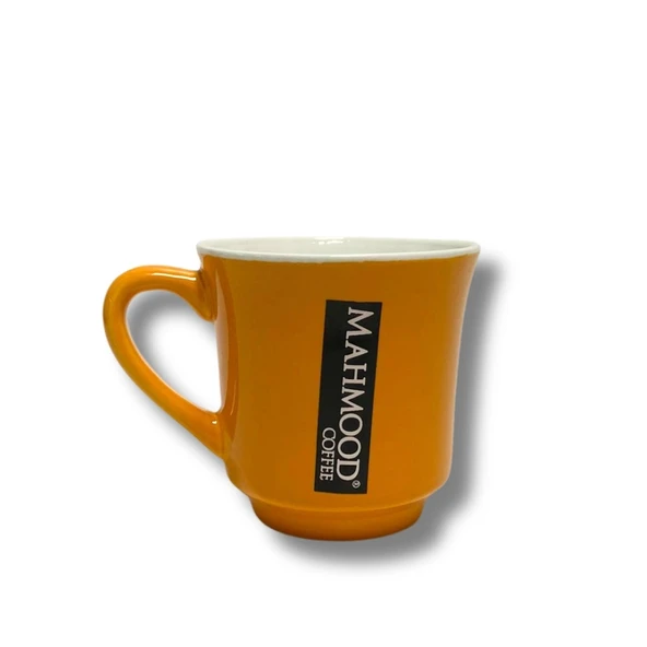Mahmood Mottolu Porselen Turuncu Kupa 300 ml
