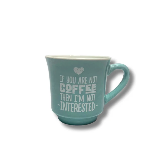 Mahmood Mottolu Mavi Porselen Kupa - 2