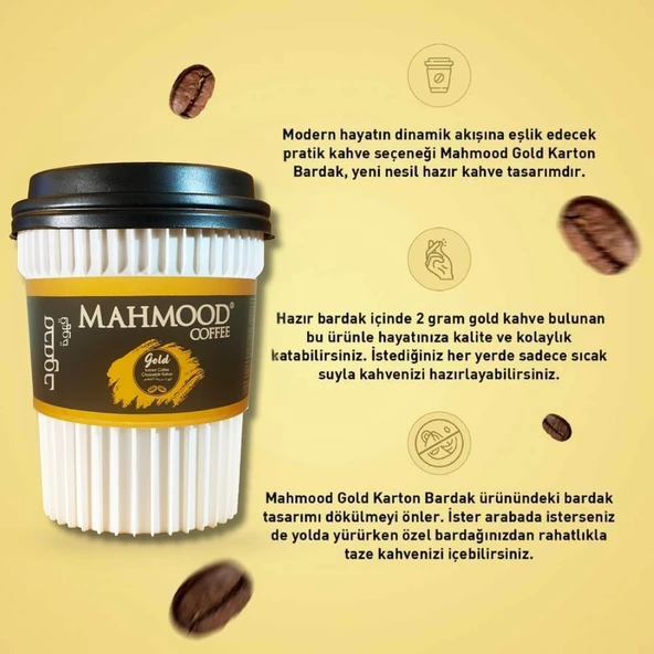 Mahmood Coffee Gold Granül Bardak Kahve 2 G X 6 Adet - Resim 4
