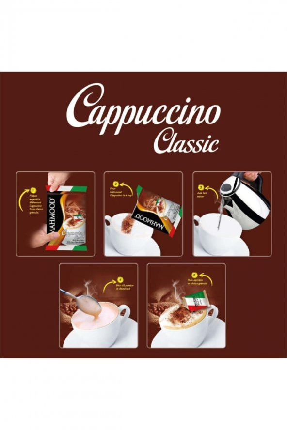 Mahmood Cappuccino Çikolata Parçacıklı 25gr X 20 Adet - 4