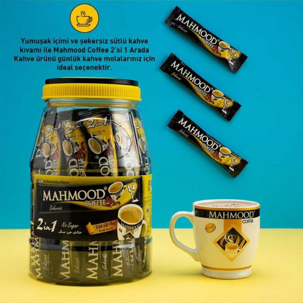 Mahmood Coffee 2 si 1 Arada Kahve 42 Adet x 10 gr ve Fincan - 3