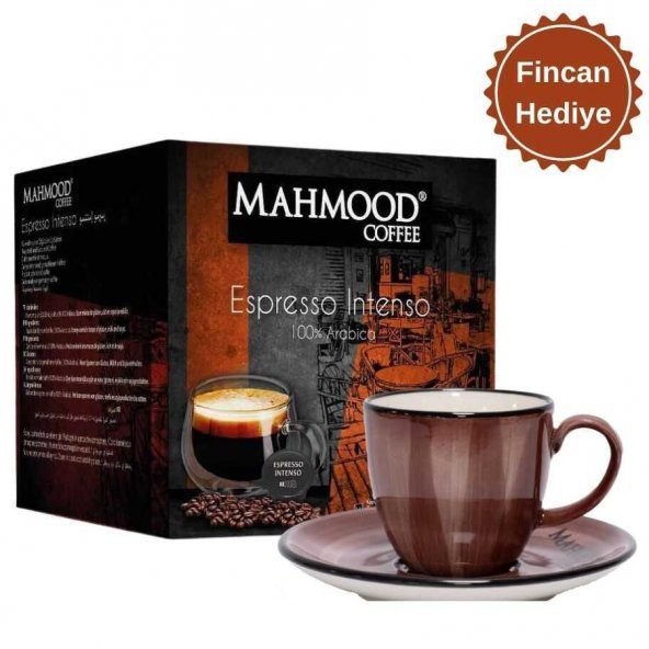Mahmood Dolce Gusto Espresso Kapsül Kahve 7 Gr x 16 Adet ve Hediye Fincan