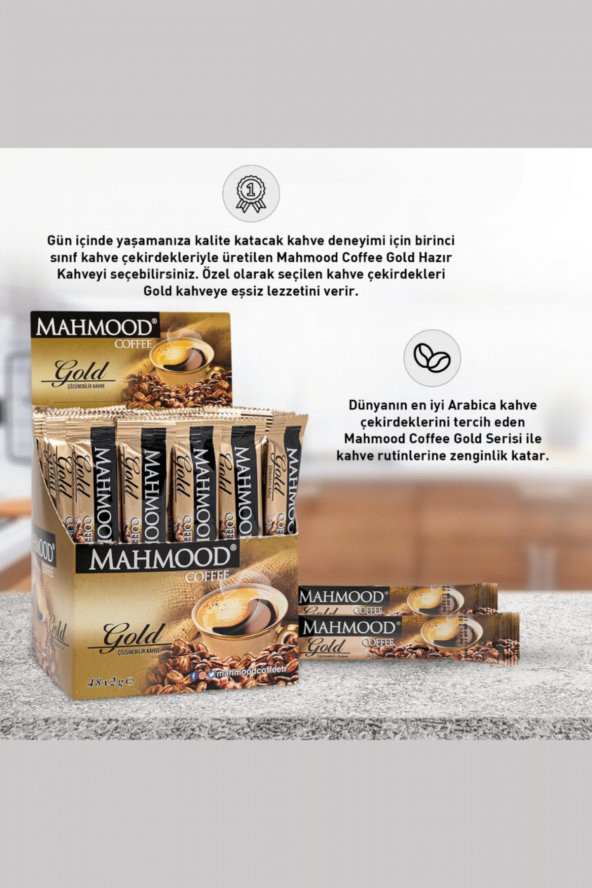 Mahmood Coffee Gold Hazır Granül Kahve 48 Adet X 2 gr - 4