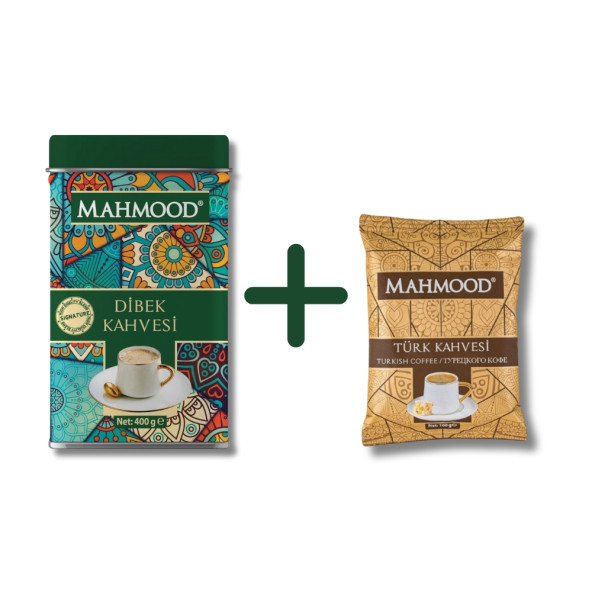 Mahmood Dibek Kahvesi Ölçek Kaşıklı Teneke Kutu 400 gr ve Orta Kavrulmuş Türk Kahvesi 100 gr - 2