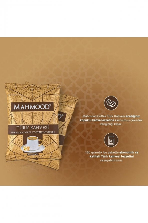 Mahmood Orta Kavrulmuş Türk Kahvesi 100 Gr X 5 Adet - 2