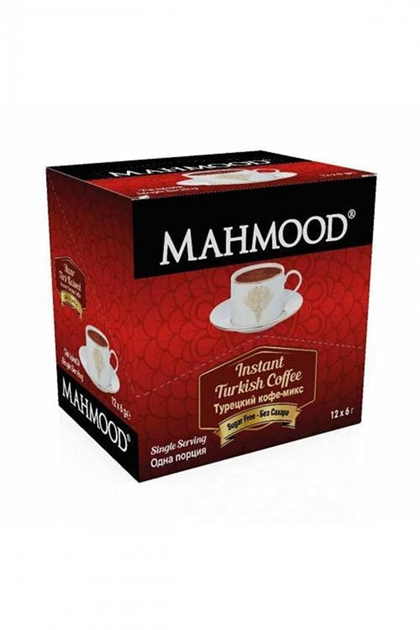 Mahmood Coffee Sade Hazır Türk Kahvesi 12 Adet X 6 gr