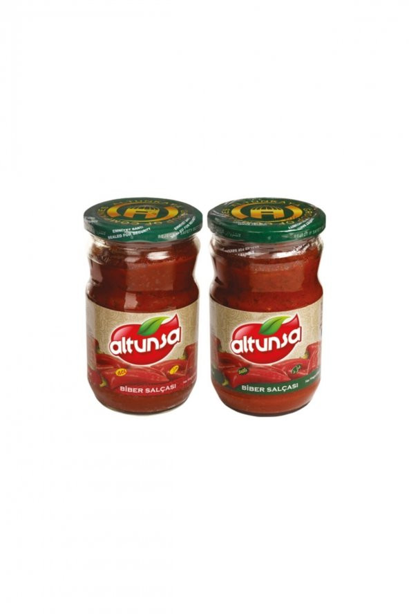 Altunsa Biber Salçası Acı ve Tatlı 2li Set (650 Gr X 2 )