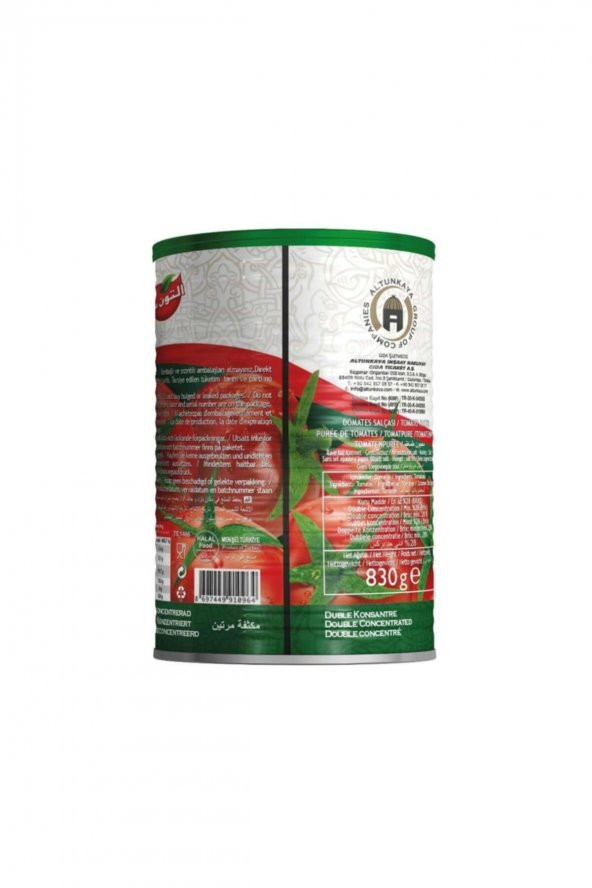 Altunsa Domates Salçası 830 gr X 2 Adet - 3
