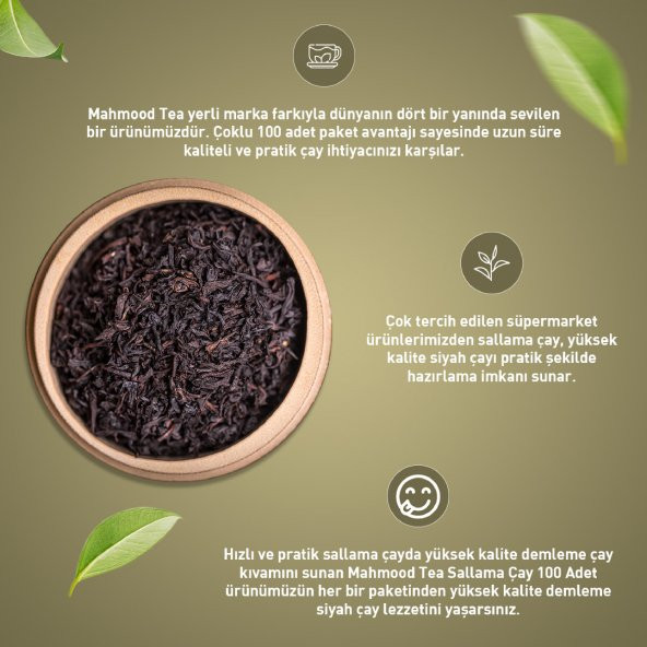 Mahmood Tea  Seylan Sallama - Bardak Poşet Çayı 100 X 2 gr - 3