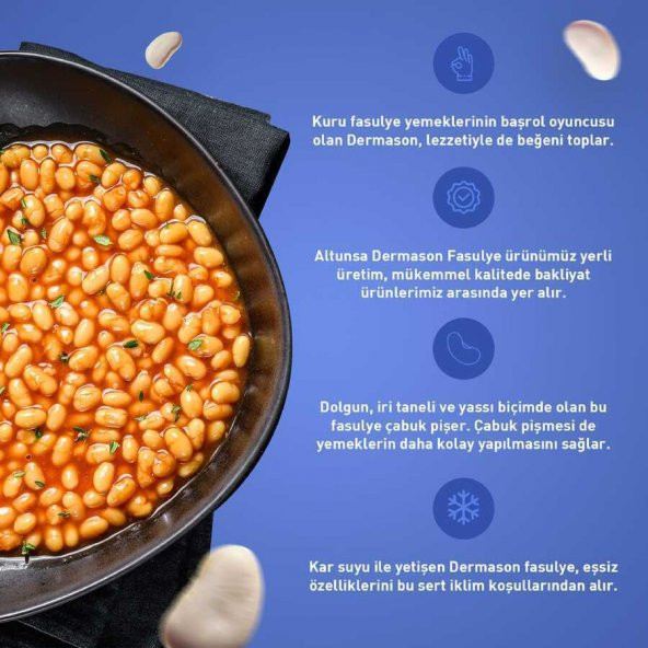 Altunsa Fasulye Dermason Yerli 900 G - 2