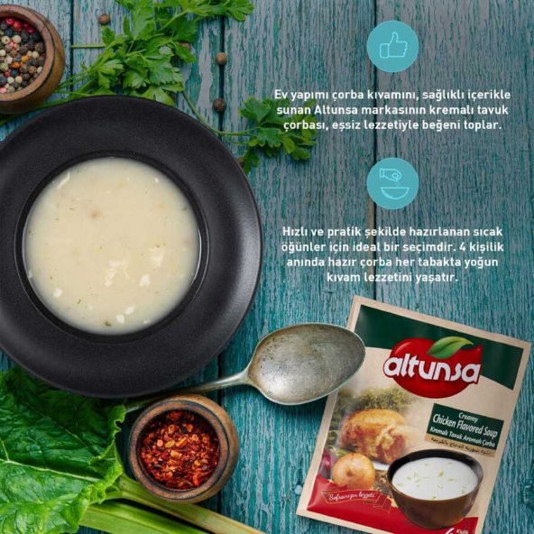 Hazır Çorba Kremalı Tavuk 60 Gram - Resim 4