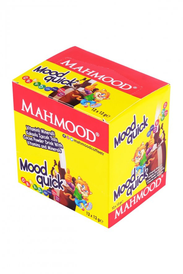 Mahmood Mood Quick Kakaolu Içecek Tozu 12 x 13 gr