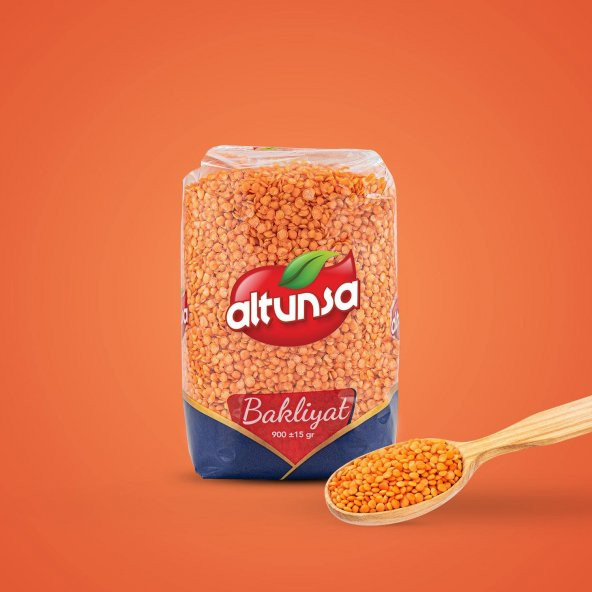 Altunsa Kırmızı Mercimek Yerli 900 G  2 Adet - 5