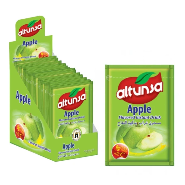 Altunsa Elma Aromalı Soğuk Toz Içecek  9 Gr X 24 Adet