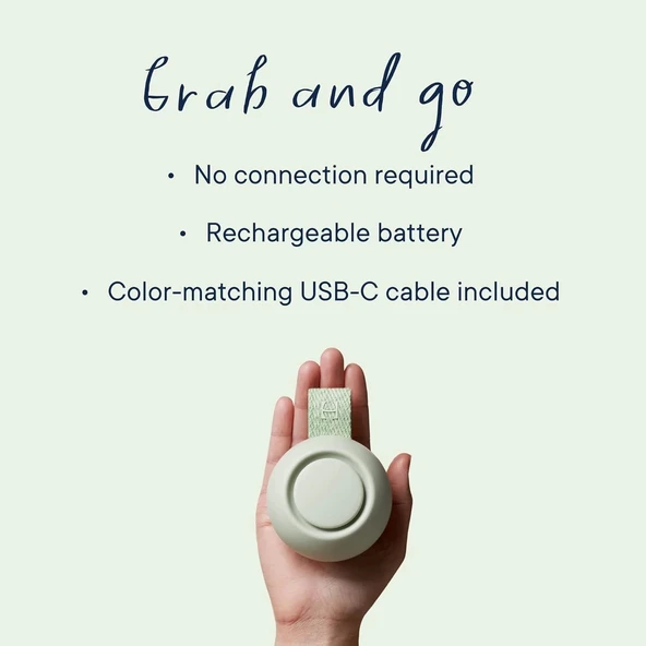 Hatch Rest Go - Taşınabilir Ses Makinesi - Bebek Uyku Emziği - Nane Rengi - 4