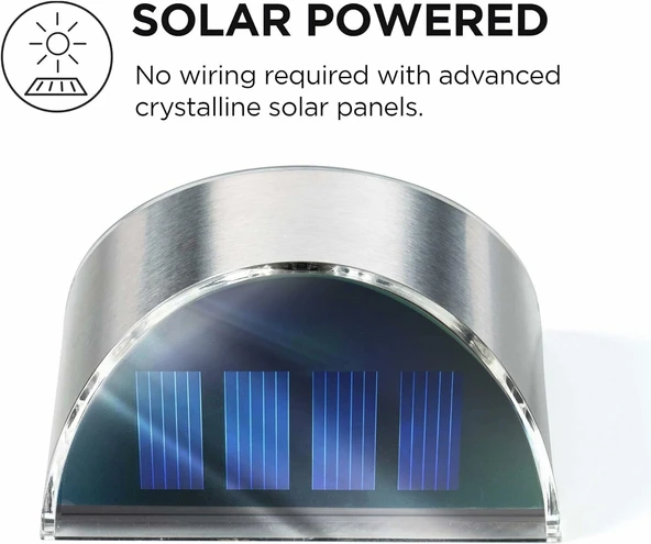 Home Zone Security Dış Mekan İçin Güneş Enerjili Duvar Işıkları - 2