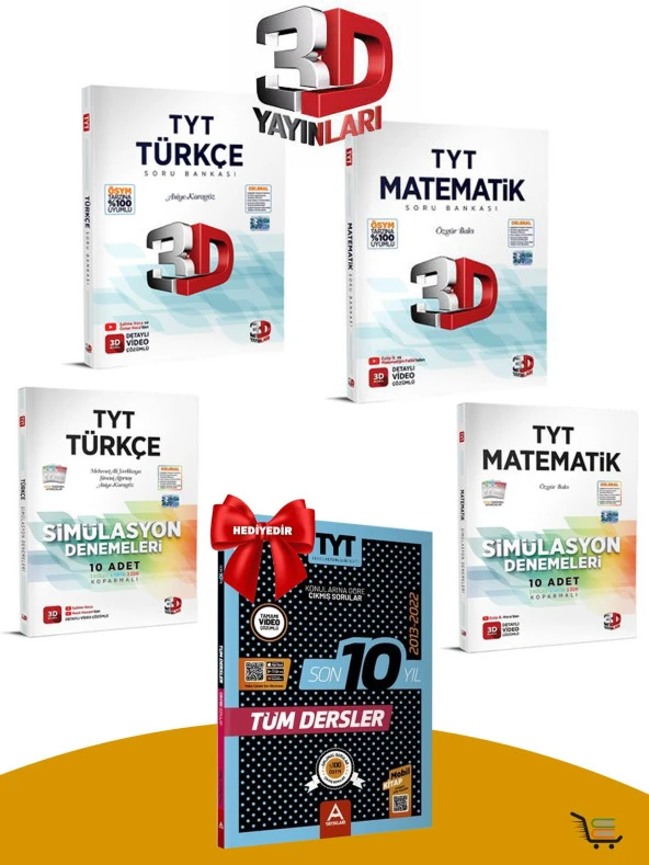 TYT Türkçe-Matematik Soru Bankası-Deneme Seti Çıkmış Sorular Hediyeli! ürün görseli