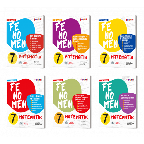 FENOMEN 7. sınıf MATEMATİK FASİKÜL SETİ (1-2-3-4-5-6. SAYILAR) ürün görseli