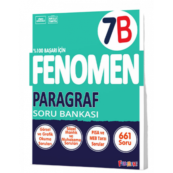 FENOMEN 7. sınıf Paragraf B Soru Bankası ürün görseli