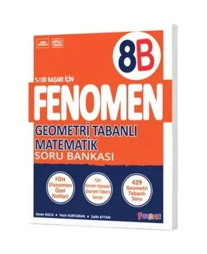 FENOMEN 8. sınıf GEOMETRİ TABANLI MATEMATİK B SORU BANKASI ürün görseli