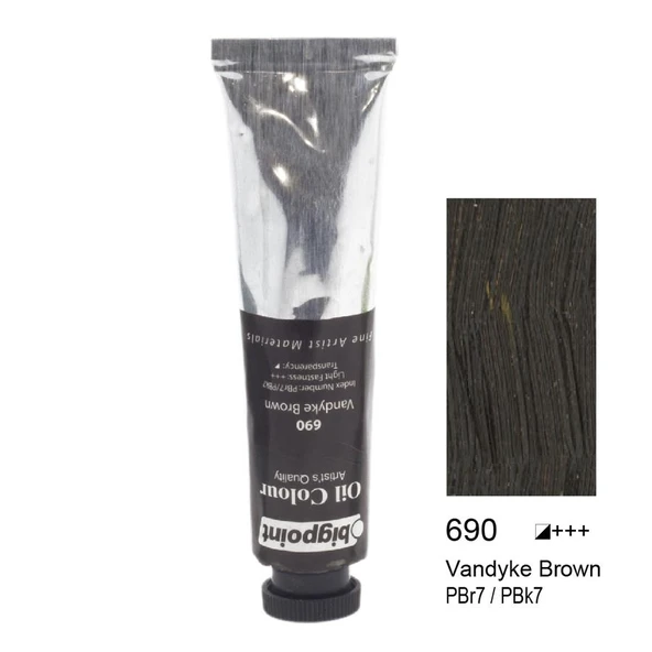 BIGPOINT 45ML VANDYKE BROWN (690) YAGLI BOYA ürün görseli