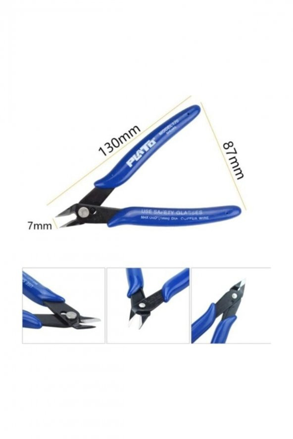Elektronikçi Tip Mini Yan Keski Hassas Dip Kesimler Için Model 170 Mini Elektronikçi Yankeski - 4