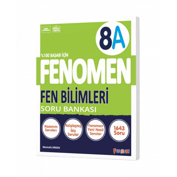 FENOMEN 8. SINIF FEN BİLİMLERİ A SORU BANKASI ürün görseli