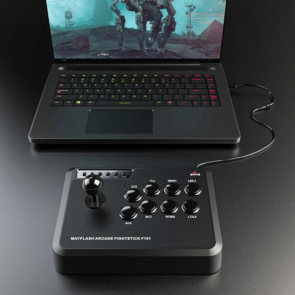 Mayflash Arcade Stick F101 Nintendo Switch/PC/PS3/Android - 4
