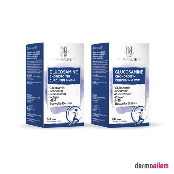 Naturalnest Glucosamine Chondroitin MSM 60 Tablet İkili Avantaj Paket