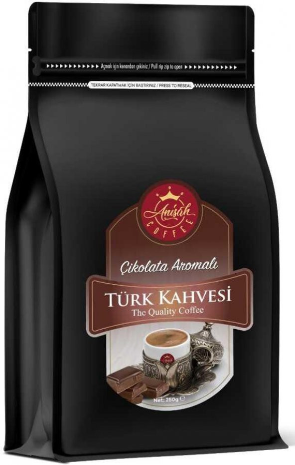 ANİŞAH ÇİKOLATA AROMALI TÜRK KAHVESİ 250 GR