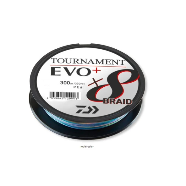 Daiwa Tournament EVO+ 8B Multicolor İp Misina 300 mt - 2