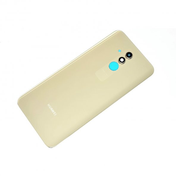 Mate 20 Lite Arka Pil Batarya Kapağı (Kamera Lensli Cam) Gold