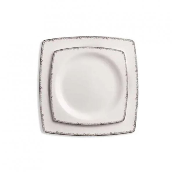 Korkmaz Bone Collection 60 Parça Kare Yemek Takımı A8424 - 2