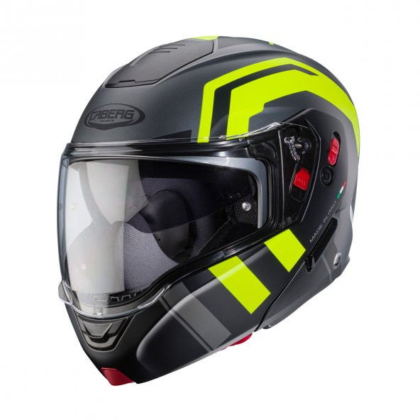 Caberg Horus X Çeneden Açılır Kask S (ECE 22.06) (Mat Siyah-Fluo Sarı) - 3
